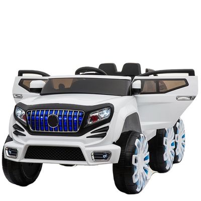 Automóveis para crianças com controle remoto 6*6 Automóveis elétricos de condução 12V com luzes de roda Brinquedos educativos