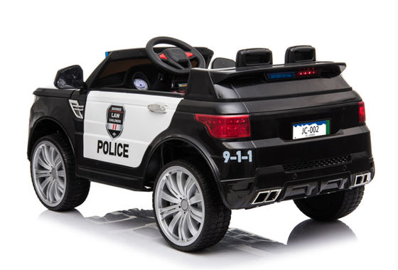 Passear em carro policial plástico brinquedos elétricos para crianças música e luz incluídos