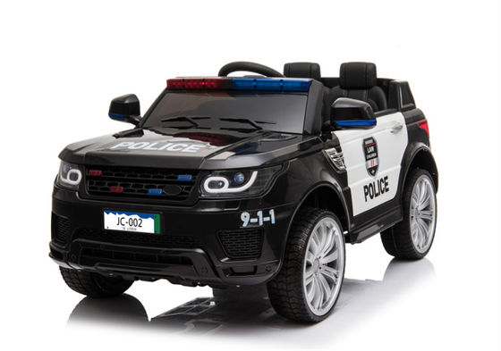 Passear em carro policial plástico brinquedos elétricos para crianças música e luz incluídos