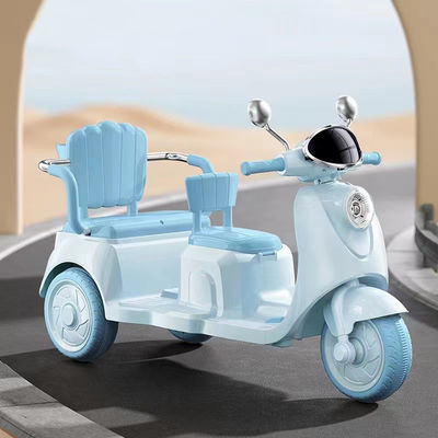 Reprodutor multifuncional com bateria e scooter de dois lugares Bluetooth para crianças de 2 a 6 anos