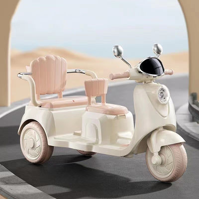 Reprodutor multifuncional com bateria e scooter de dois lugares Bluetooth para crianças de 2 a 6 anos