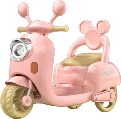 3-4 Anos Bebê de três bicicletas de carro brinquedo com bateria e tamanho de cartão de 78 * 66 * 38cm