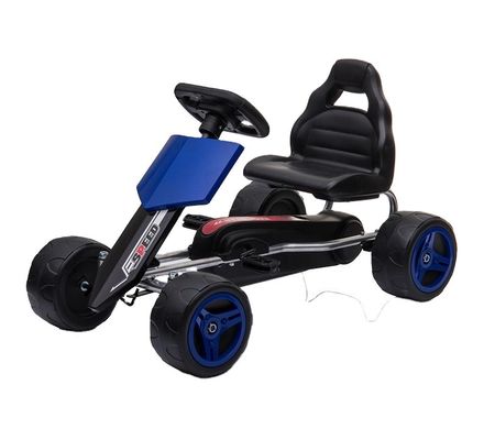 8 a 13 anos Assentos ajustáveis de alcance Carro de go-kart infantil com pedais na frente e na traseira