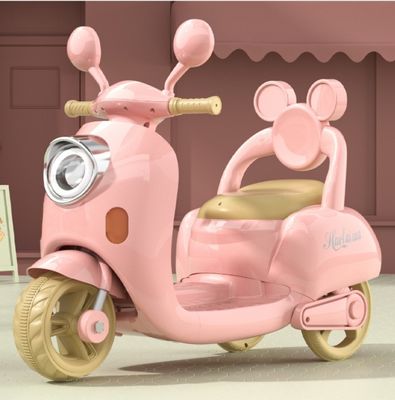 3-4 Anos Bebê de três bicicletas de carro brinquedo com bateria e tamanho de cartão de 78 * 66 * 38cm