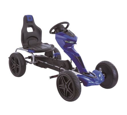 Crianças montam carro Go-Kart Pedal com embreagem e freio feito de plástico vermelho