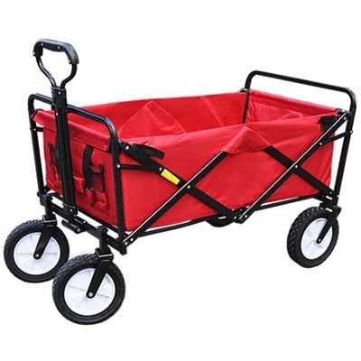 Tubos de aço 25*10*0.7CM Carrinho de praia portátil para jardim ao ar livre