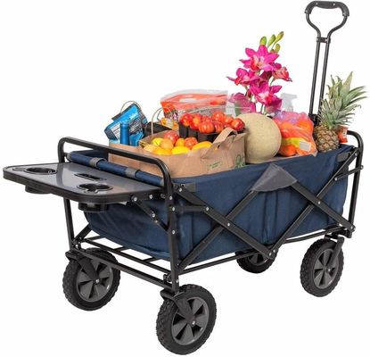 Tubos de aço 25*10*0.7CM Carrinho de praia portátil para jardim ao ar livre