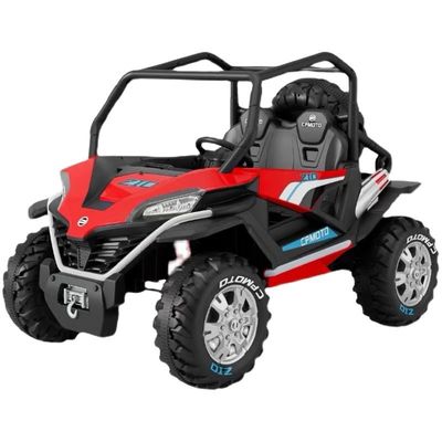 Popular 12V UTV Ride On Car para Crianças Controle remoto Luz LED Dois lugares Vermelho Azul Branco