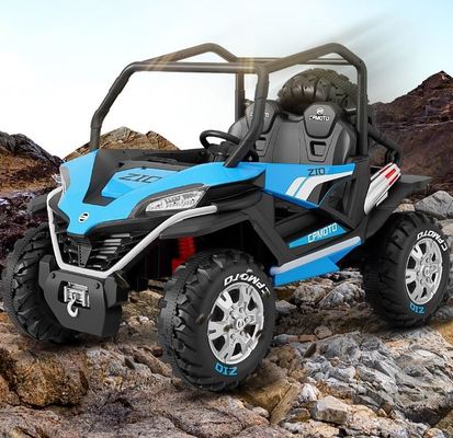 Popular 12V UTV Ride On Car para Crianças Controle remoto Luz LED Dois lugares Vermelho Azul Branco