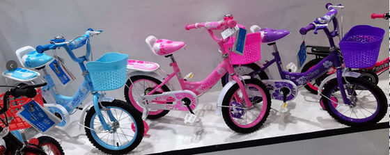 4-14 anos Idade 2023 Bicicleta de pedal de 16 polegadas de duas rodas com dois suportes de pregos e pára-choques de plástico