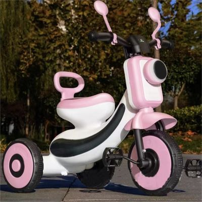 Light Music Flashing Wheel Bicicleta infantil de pedal de três rodas para crianças de 2 a 4 anos
