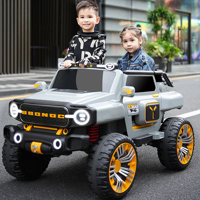Carros elétricos de 2 lugares para crianças de 12v com controle remoto e design grande