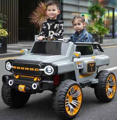 Carros elétricos de 2 lugares para crianças de 12v com controle remoto e design grande