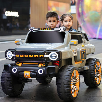 Carros elétricos de 2 lugares para crianças de 12v com controle remoto e design grande