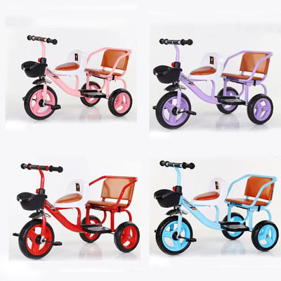 Outdoor Child Bike 2023 Triciclo duplo com manobras de carregamento rápido e cesta grande