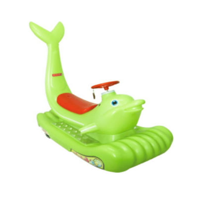 Unisex Electric Ride On Car para crianças e adultos Parque de diversões de golfinhos coloridos deslumbrante