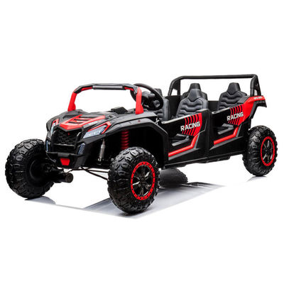 Controle remoto 24v UTV 4 lugares de carro para adultos e crianças em cor vermelha rosa